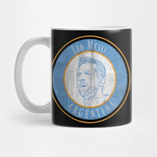 Leo messi circle stamp vintage Mug